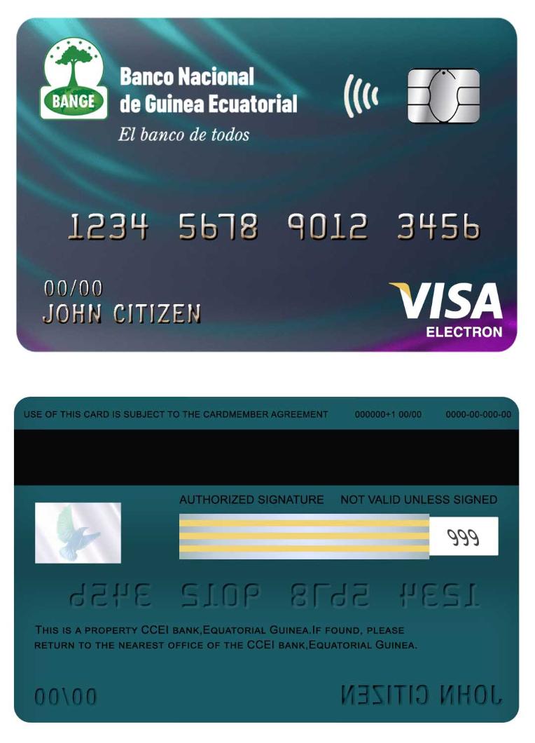 Equatorial Guinea National bank visa electron card